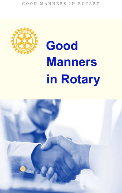 Good manners in Rotary