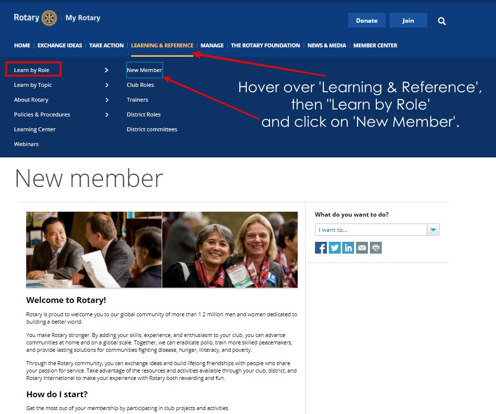 Learning and Reference_new member role