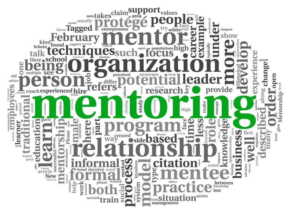 Mentoring word cloud