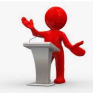 clip art image of guest speaker